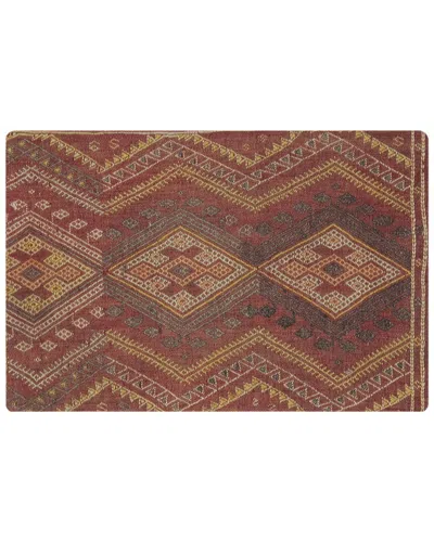 Pasargad Home Vintage Turkish Kilim Wool Pillow Case In Brown
