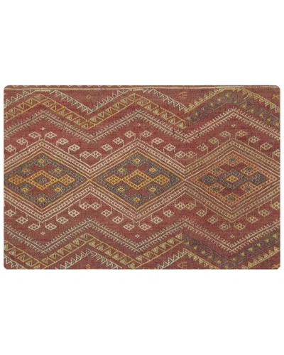 Pasargad Home Vintage Turkish Kilim Wool Pillow Case