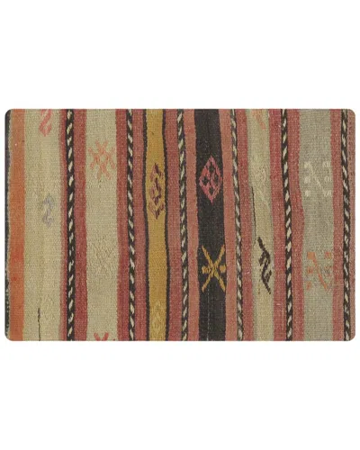 Pasargad Home Vintage Turkish Kilim Wool Pillow Case In Multi