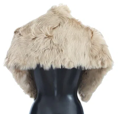 Dolce & Gabbana Beige Alpaca Collar Women's Scarf