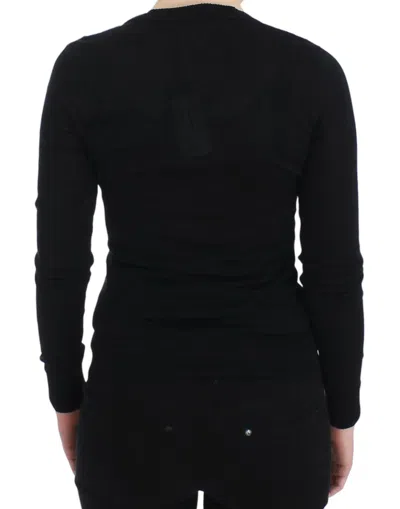 Dolce & Gabbana Black Cashmere Crewneck Sweater Pullover In Black