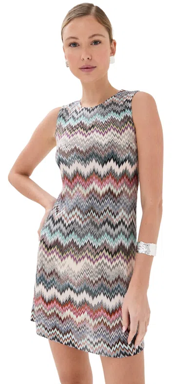 Missoni Zigzag Stripe Sleeveless Knit Minidress