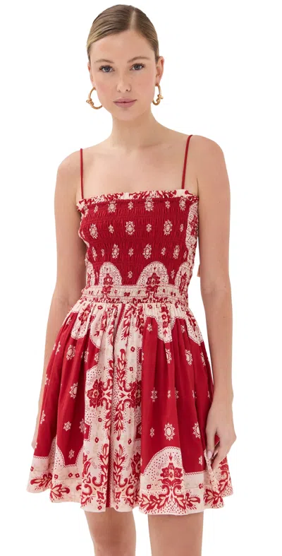 Alix Of Bohemia Merida Lava Bandana Dress Lava In Red