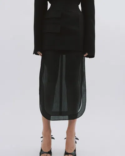 A.w.a.k.e. Basque Skirt With Organza Layer