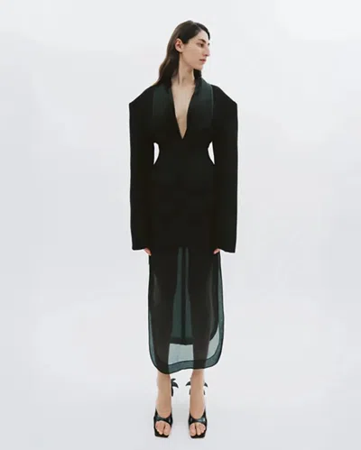 A.w.a.k.e. Basque Skirt With Organza Layer