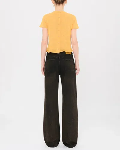 Haikure Brown Vintage Effect Korea Jeans In Brown