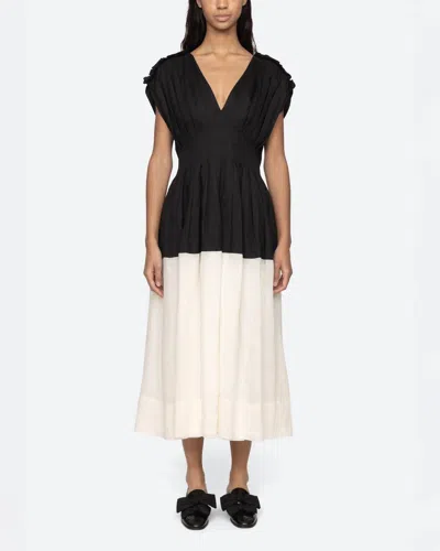 Sea Ny Nicola Ramie Tank Midi Dress