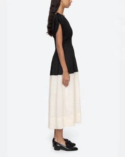 Sea Ny Nicola Ramie Tank Midi Dress