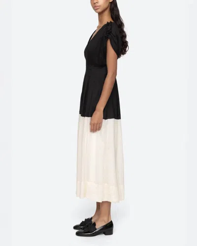 Sea Ny Nicola Ramie Tank Midi Dress