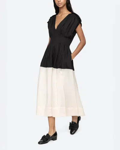 Sea Ny Nicola Ramie Tank Midi Dress