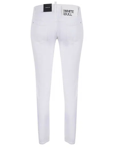 Dsquared2 Slim-fit Cropped White Jeans