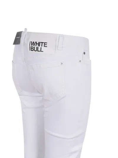 Dsquared2 Slim-fit Cropped White Jeans