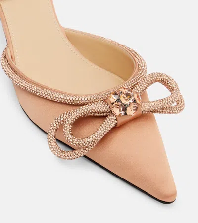 Mach&mach Double Bow 65 Embellished Satin Pumps
