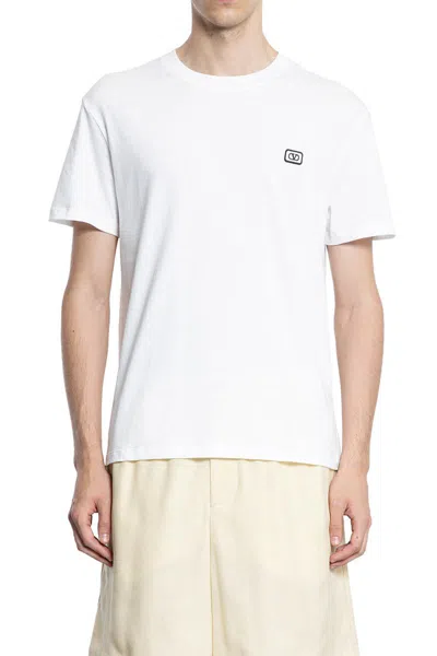 Valentino Vlogo Patch T-shirt With In White