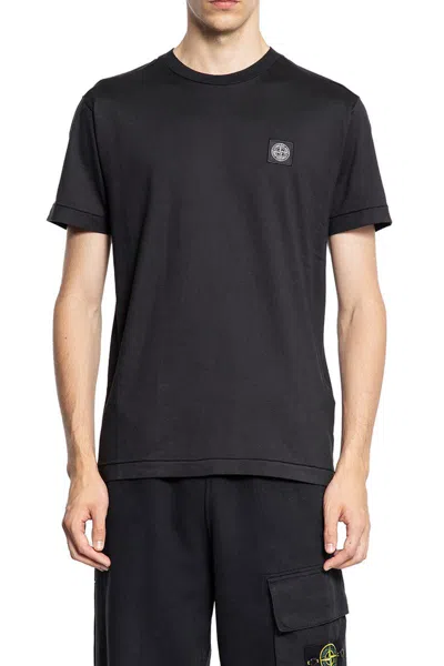 Stone Island Ss T-shirt 210002713 V0020 In Black