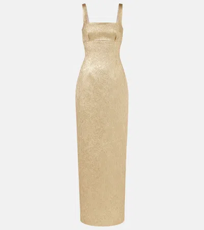 Emilia Wickstead Micheline Metallic Cloque Gown