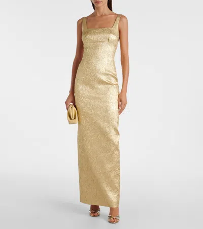 Emilia Wickstead Micheline Metallic Cloque Gown