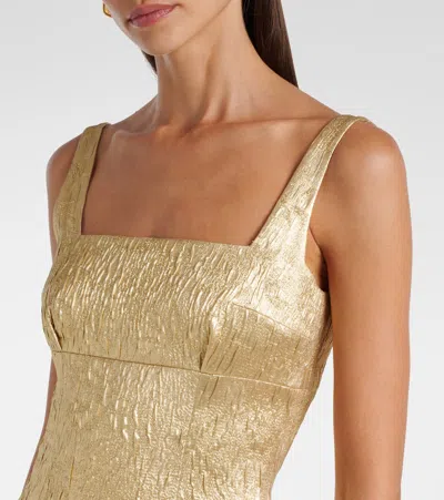 Emilia Wickstead Micheline Metallic Cloque Gown