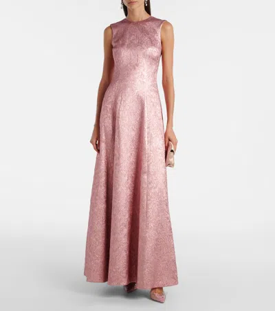 Emilia Wickstead Nodin Open-back Cloque Gown