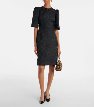 Dolce & Gabbana Cotton And Silk-blend Minidress