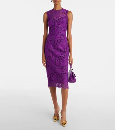 Dolce & Gabbana Lace Midi Dress