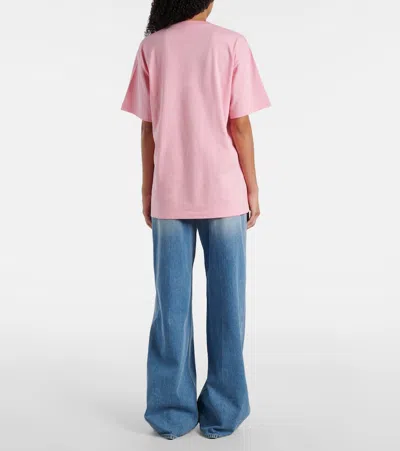 Gucci Logo-printed Short-sleeved T-shirt In Pink