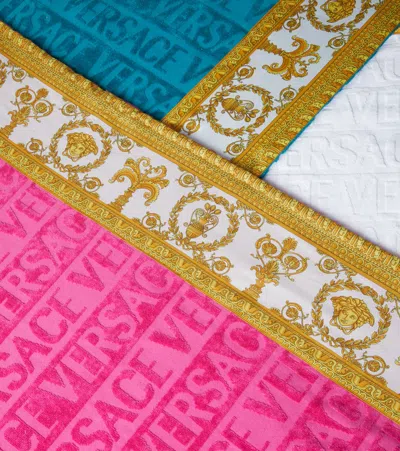 Versace Home Versace Allover Cotton Terry Beach Towel