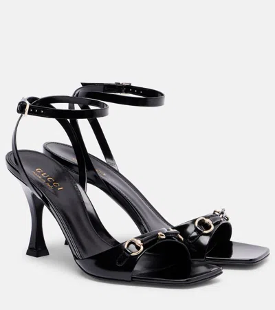 Gucci Selene Patent Leather Sandals