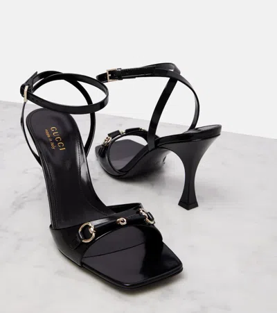 Gucci Selene Patent Leather Sandals