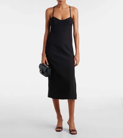 Gucci Leather Mules Featuring Glossy Finish And Open Toe In Burgundy