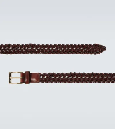 Lardini Braided Leather Belt