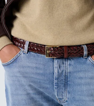 Lardini Braided Leather Belt