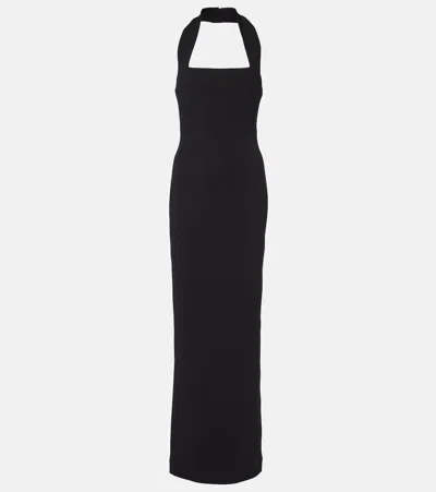 Solace London Illona Crepe Halterneck Gown