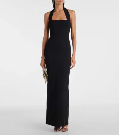 Solace London Illona Crepe Halterneck Gown