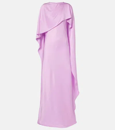 Simkhai Izel Draped Gown In Pink