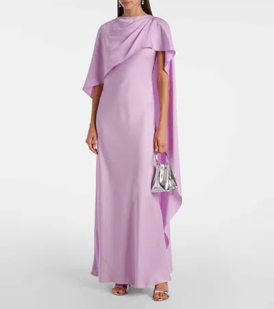 Simkhai Izel Draped Gown In Pink