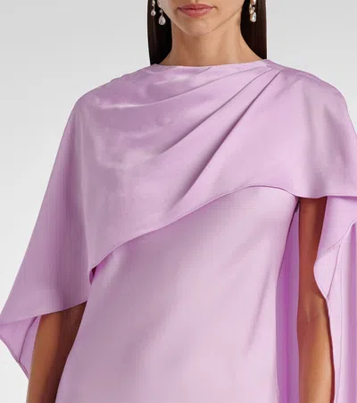 Simkhai Izel Draped Gown In Pink