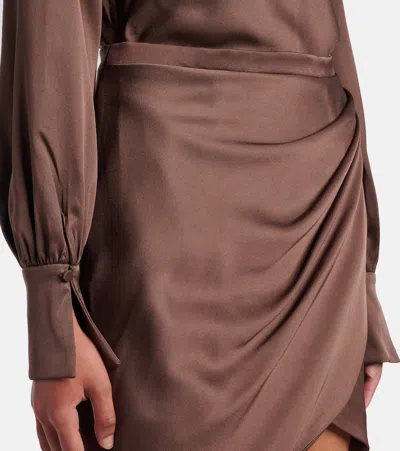 Simkhai Cameron Draped One-shoulder Minidress
