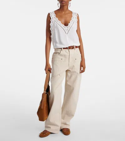 Isabel Marant Balfy Bow-detail Suede Ballet Flats