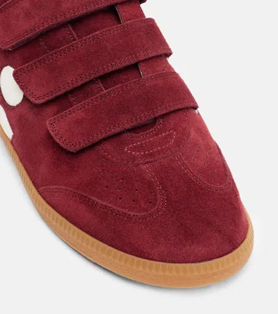 Isabel Marant Beth Touch-strap Suede Sneakers