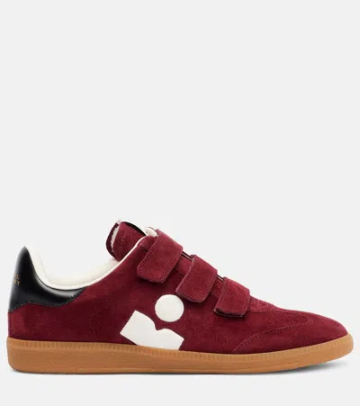 Isabel Marant Beth Touch-strap Suede Sneakers