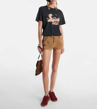 Isabel Marant Beth Touch-strap Suede Sneakers
