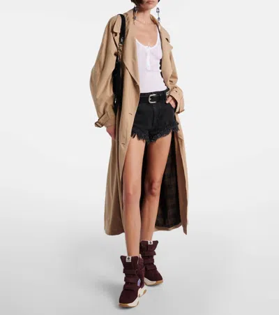 Isabel Marant Balskee Suede High-top Platform Sneakers