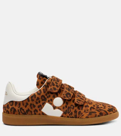 Isabel Marant Beth Leopard-print Suede Sneakers