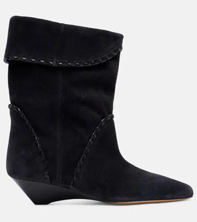 Isabel Marant Edoa 45 Suede Ankle Boots
