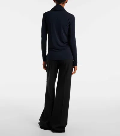 Tove Lisette Jersey Turtleneck Top In Black