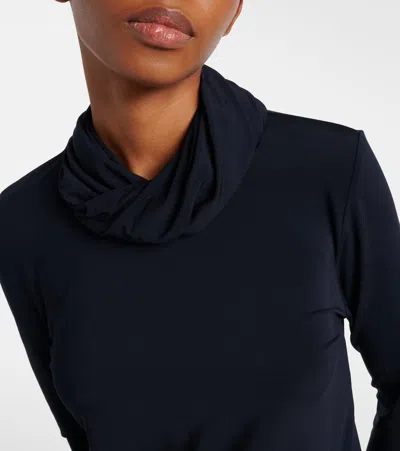 Tove Lisette Jersey Turtleneck Top In Black
