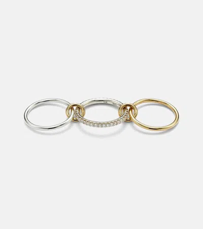 Spinelli Kilcollin Tigris Sg 18kt Gold And Sterling Silver Ring With Diamonds