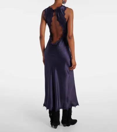 Isabel Marant Jadelia Silk-blend Satin Midi Dress