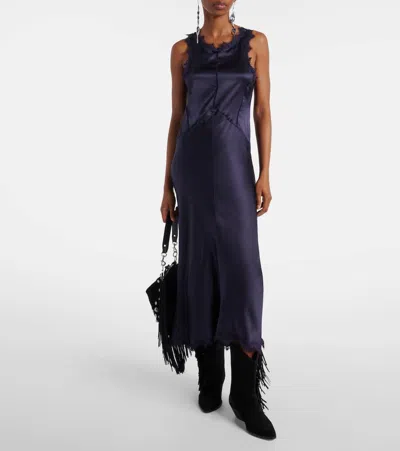 Isabel Marant Jadelia Silk-blend Satin Midi Dress